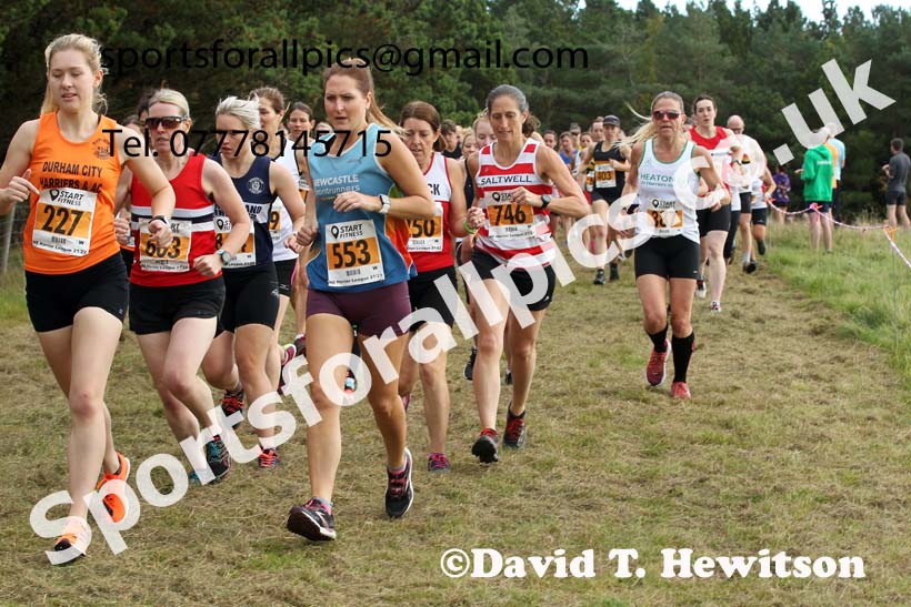 Senior womens 2021 North Eastern Harrier League, Druridge Bay. Photo: David T. Hewitson/Sports for All Pics
